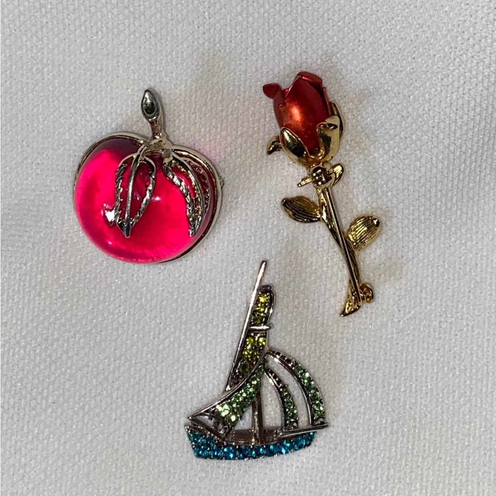 3 Brooches